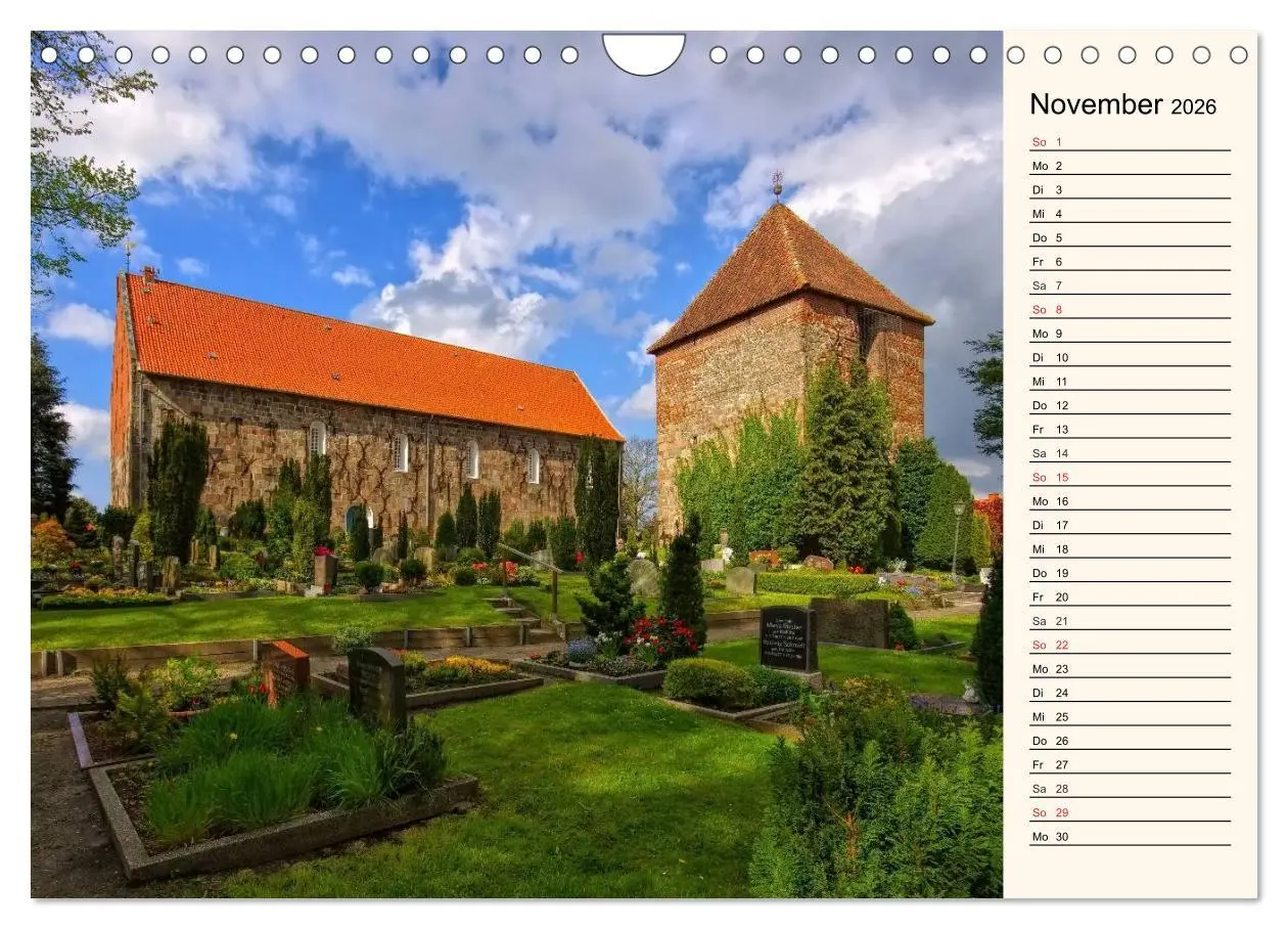 Bild: 9783457981689 | Kirchen in Ostfriesland (Wandkalender 2026 DIN A4 quer), CALVENDO...