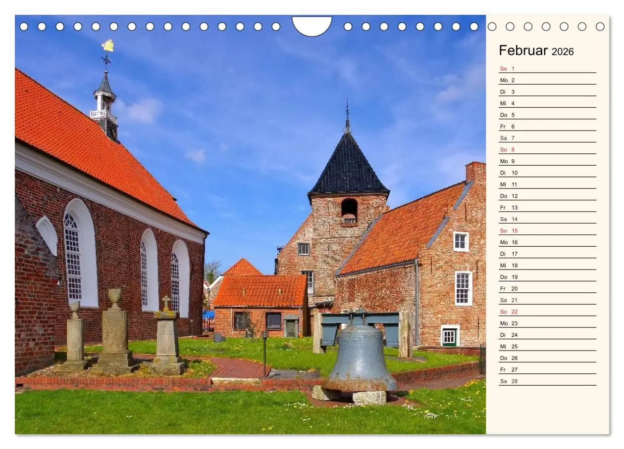 Bild: 9783457981689 | Kirchen in Ostfriesland (Wandkalender 2026 DIN A4 quer), CALVENDO...
