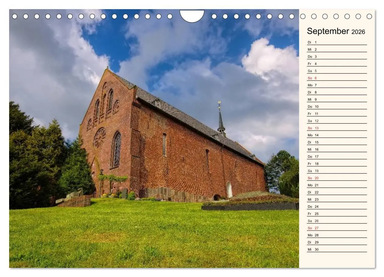 Bild: 9783457981689 | Kirchen in Ostfriesland (Wandkalender 2026 DIN A4 quer), CALVENDO...
