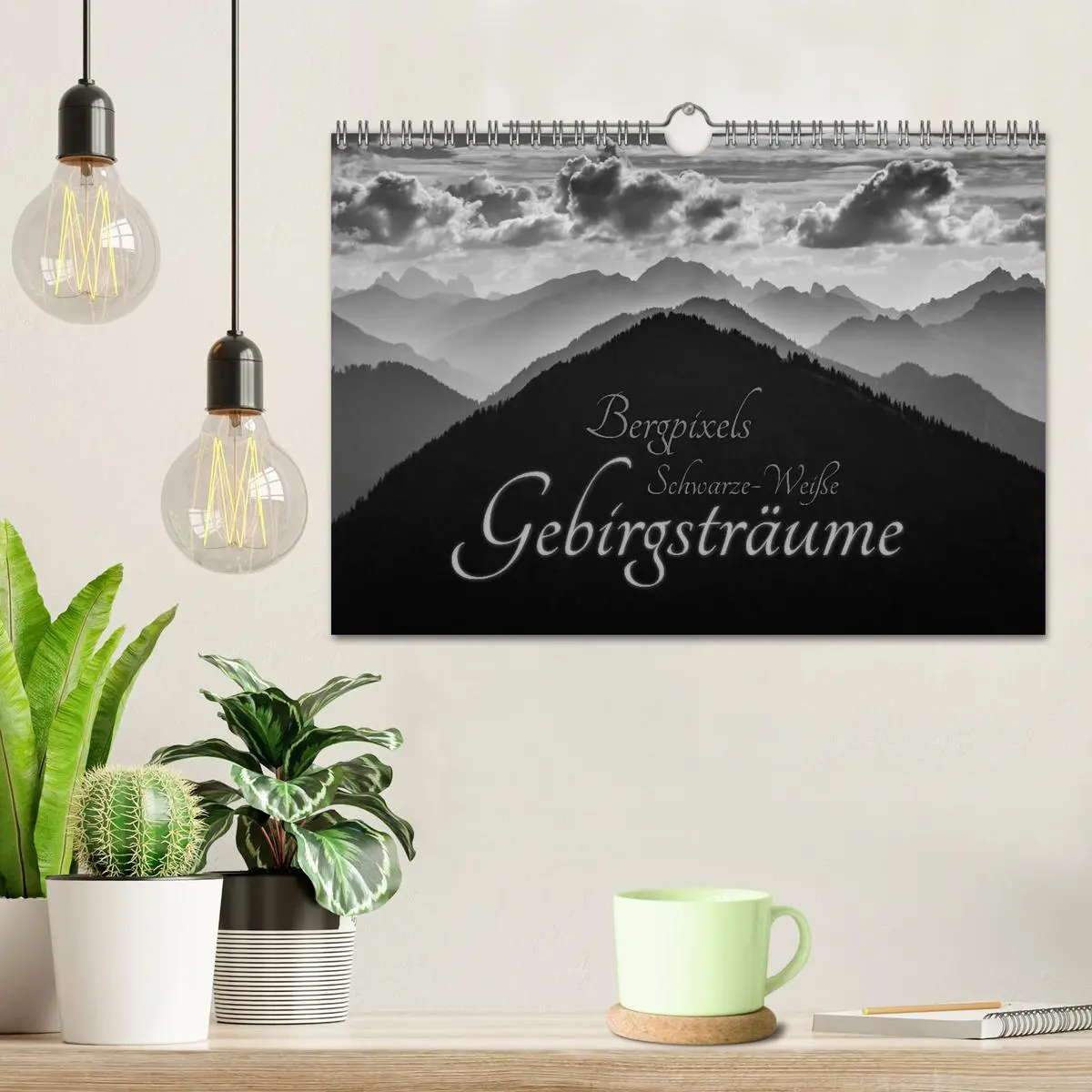 Bild: 9783516071689 | Bergpixels Schwarz-Weiße Gebirgsträume (Wandkalender 2026 DIN A4...