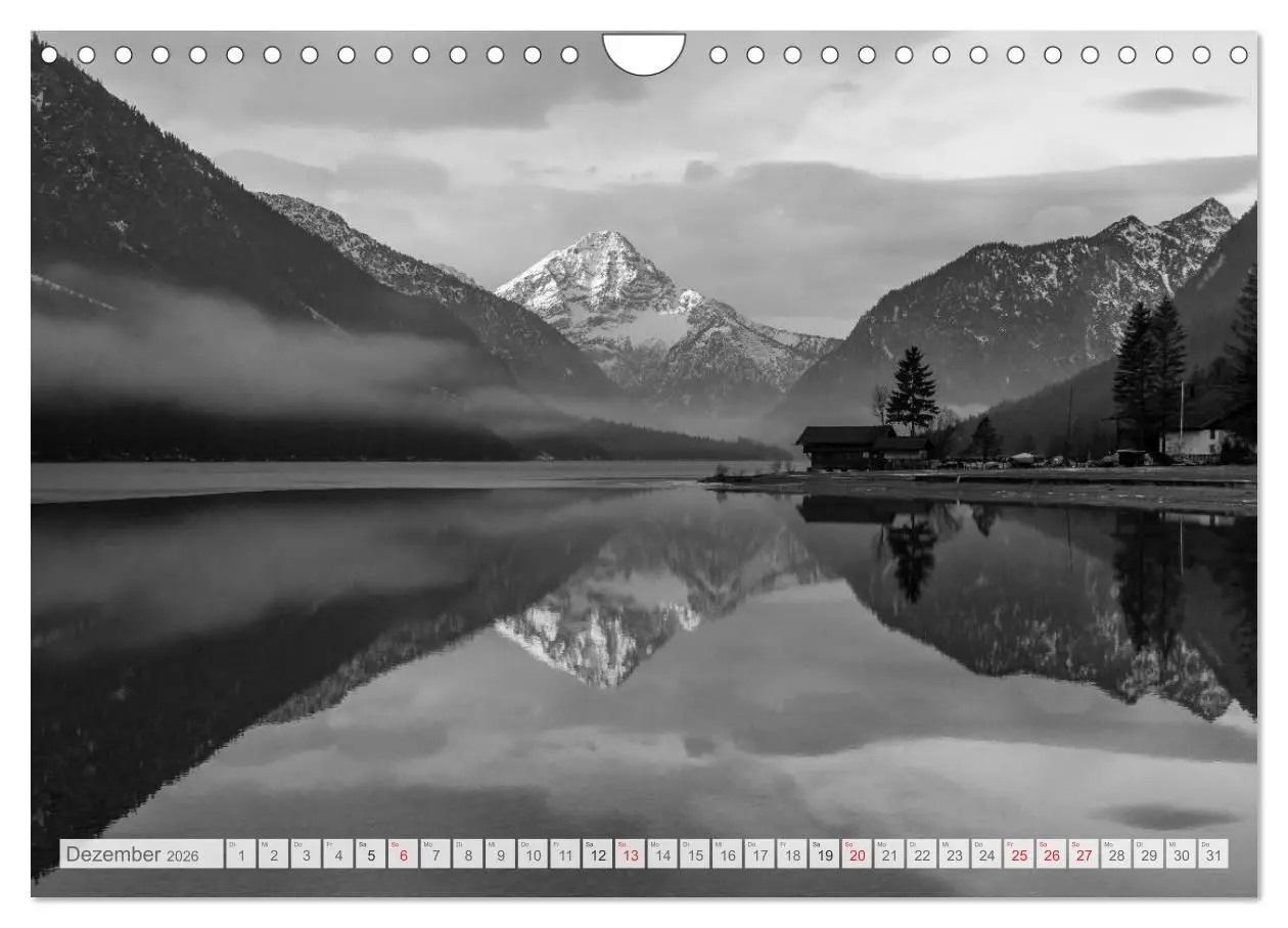 Bild: 9783516071689 | Bergpixels Schwarz-Weiße Gebirgsträume (Wandkalender 2026 DIN A4...
