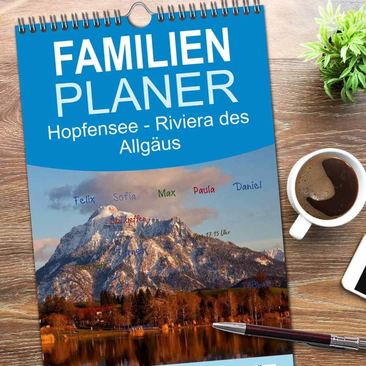 Bild: 9783516521689 | Familienplaner 2026 - Hopfensee - Riviera des Allgäus mit 5 Spalten...