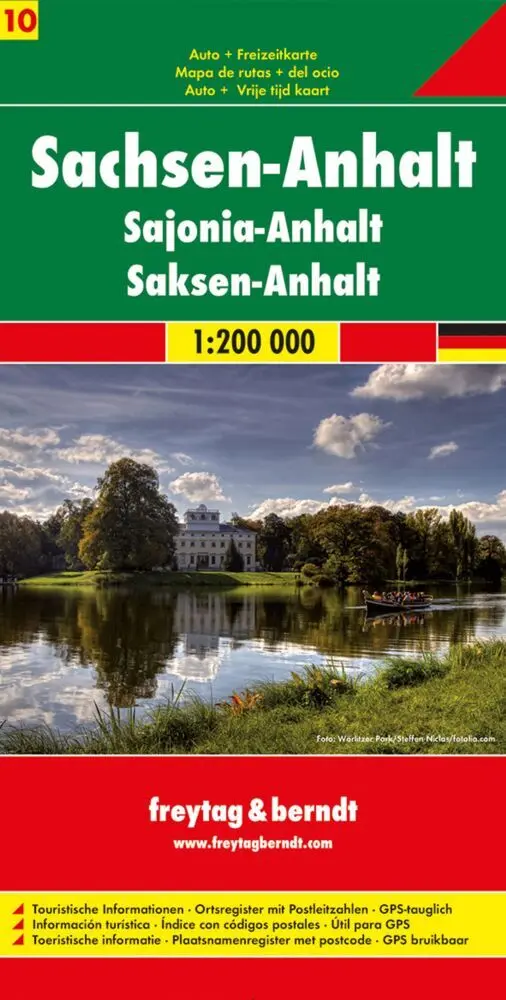 Cover: 9783707901689 | freytag &amp; berndt Straßenkarte Sachsen-Anhalt 1:200.000 | (Land-)Karte