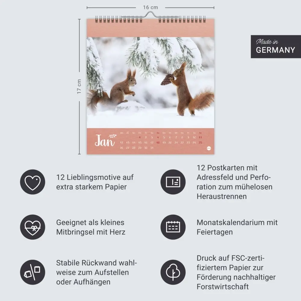 Bild: 9783756411689 | Vadim Trunov: Märchenhaftes Waldleben Postkartenkalender 2026 | Trunov