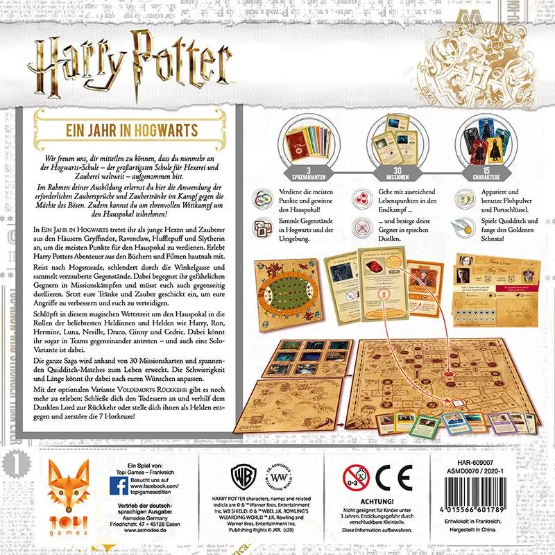 Bild: 4015566601789 | Harry Potter: Ein Jahr in Hogwarts | Jonathan Algaze | Spiel | Deutsch