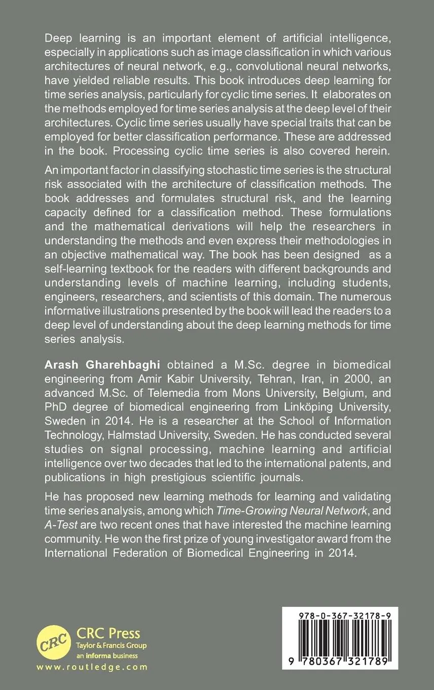Rückseite: 9780367321789 | Deep Learning in Time Series Analysis | Arash Gharehbaghi | Buch