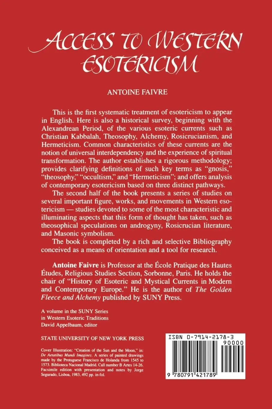 Rückseite: 9780791421789 | Access to Western Esotericism | Antoine Faivre | Taschenbuch | 1994