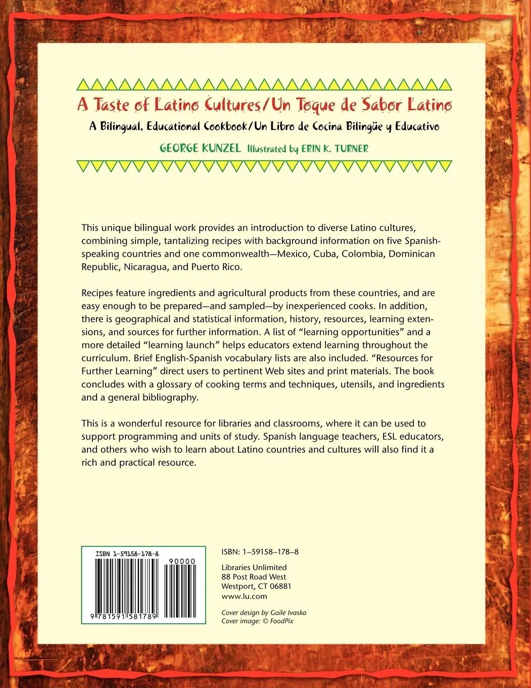 Rückseite: 9781591581789 | A Taste of Latino Cultures/Un Toque de Sabor Latino | George Kunzel