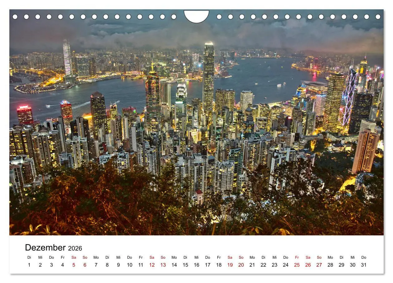 Bild: 9783457731789 | Megacity Hong Kong (Wandkalender 2026 DIN A4 quer), CALVENDO...