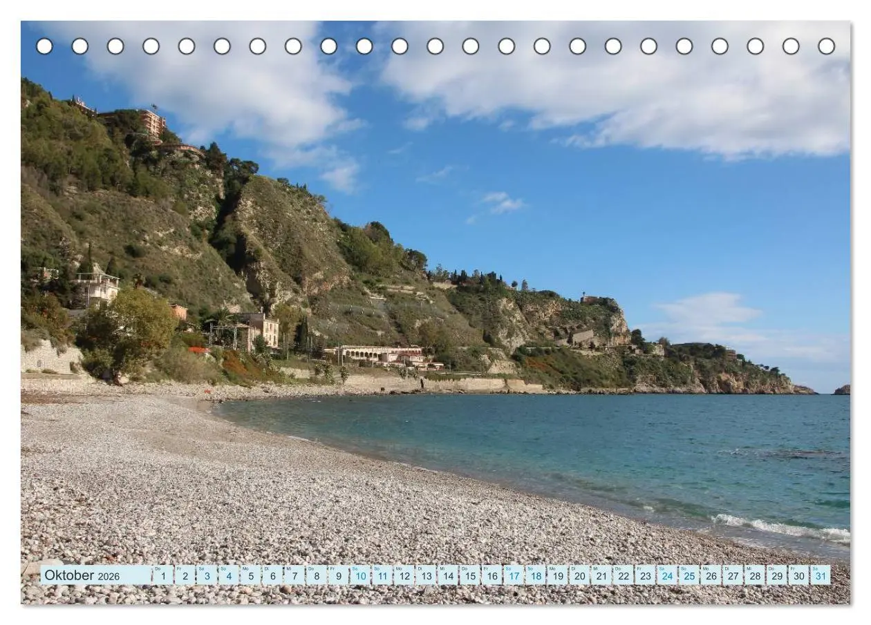 Bild: 9783516061789 | Taormina Siziliens Perle (Tischkalender 2026 DIN A5 quer), CALVENDO...