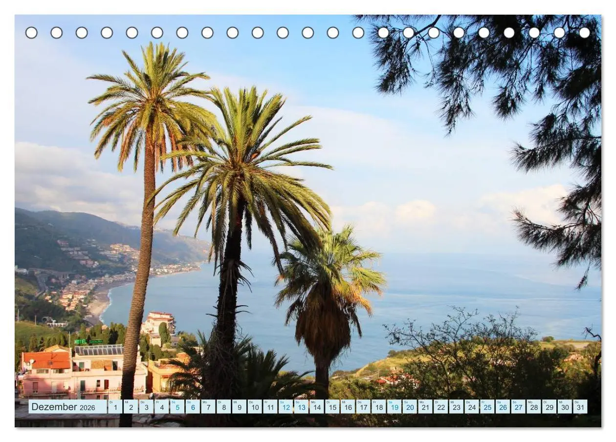 Bild: 9783516061789 | Taormina Siziliens Perle (Tischkalender 2026 DIN A5 quer), CALVENDO...
