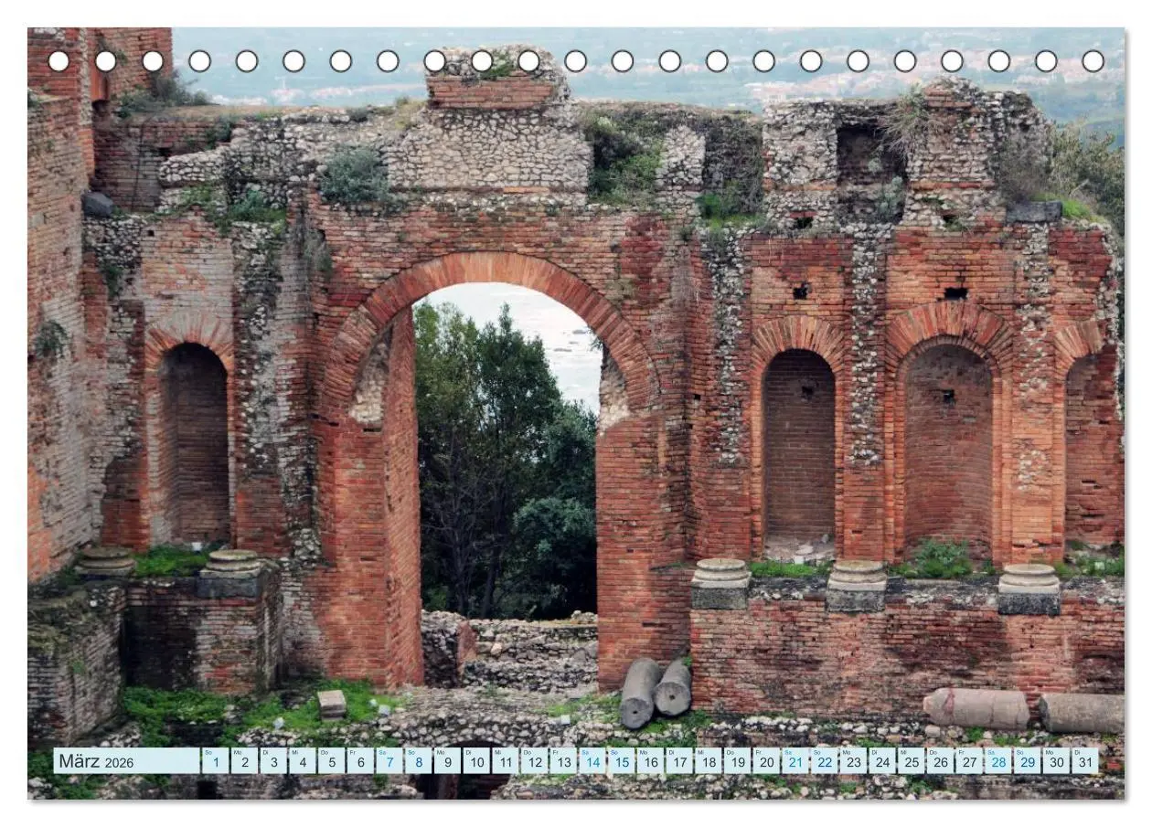 Bild: 9783516061789 | Taormina Siziliens Perle (Tischkalender 2026 DIN A5 quer), CALVENDO...