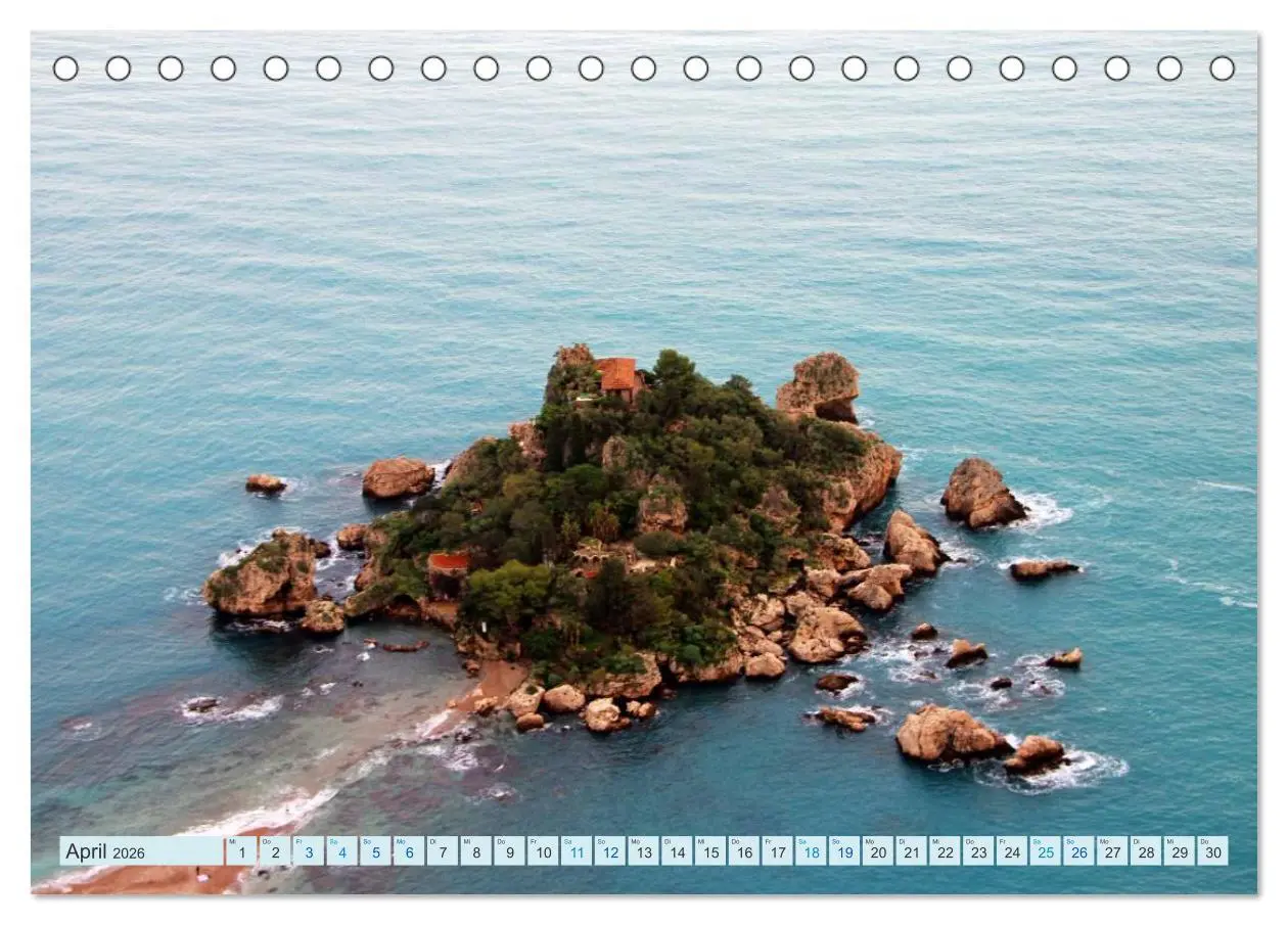 Bild: 9783516061789 | Taormina Siziliens Perle (Tischkalender 2026 DIN A5 quer), CALVENDO...