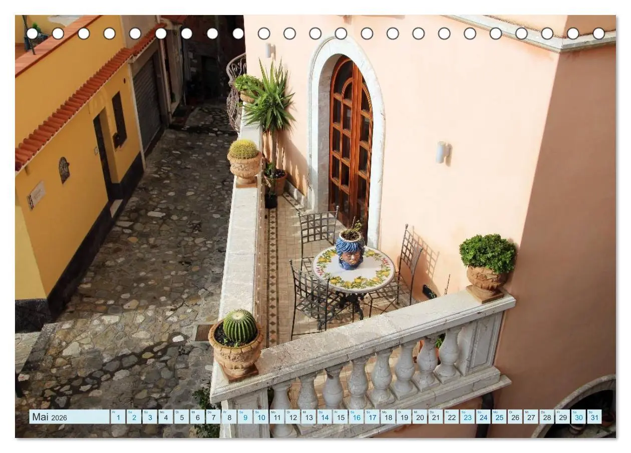 Bild: 9783516061789 | Taormina Siziliens Perle (Tischkalender 2026 DIN A5 quer), CALVENDO...