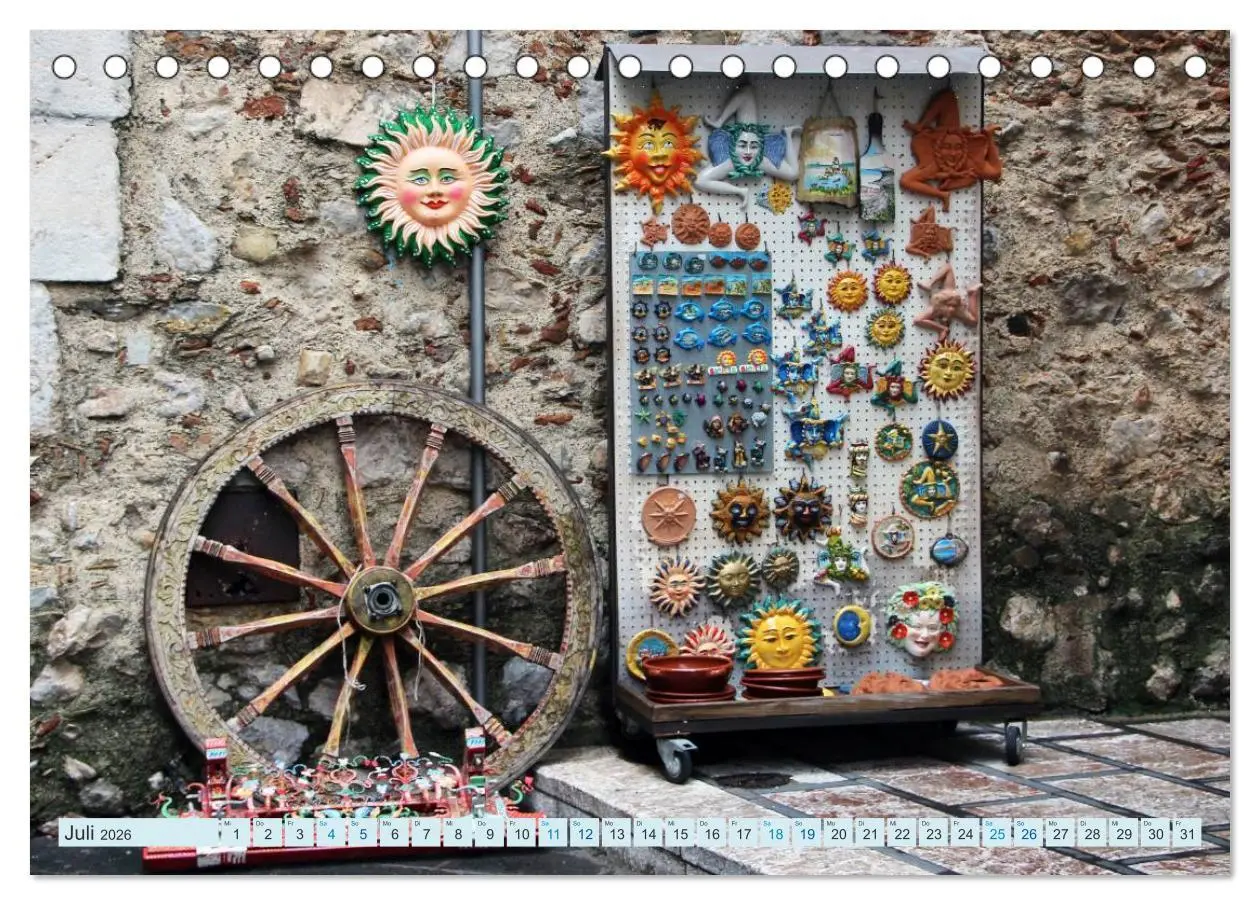 Bild: 9783516061789 | Taormina Siziliens Perle (Tischkalender 2026 DIN A5 quer), CALVENDO...