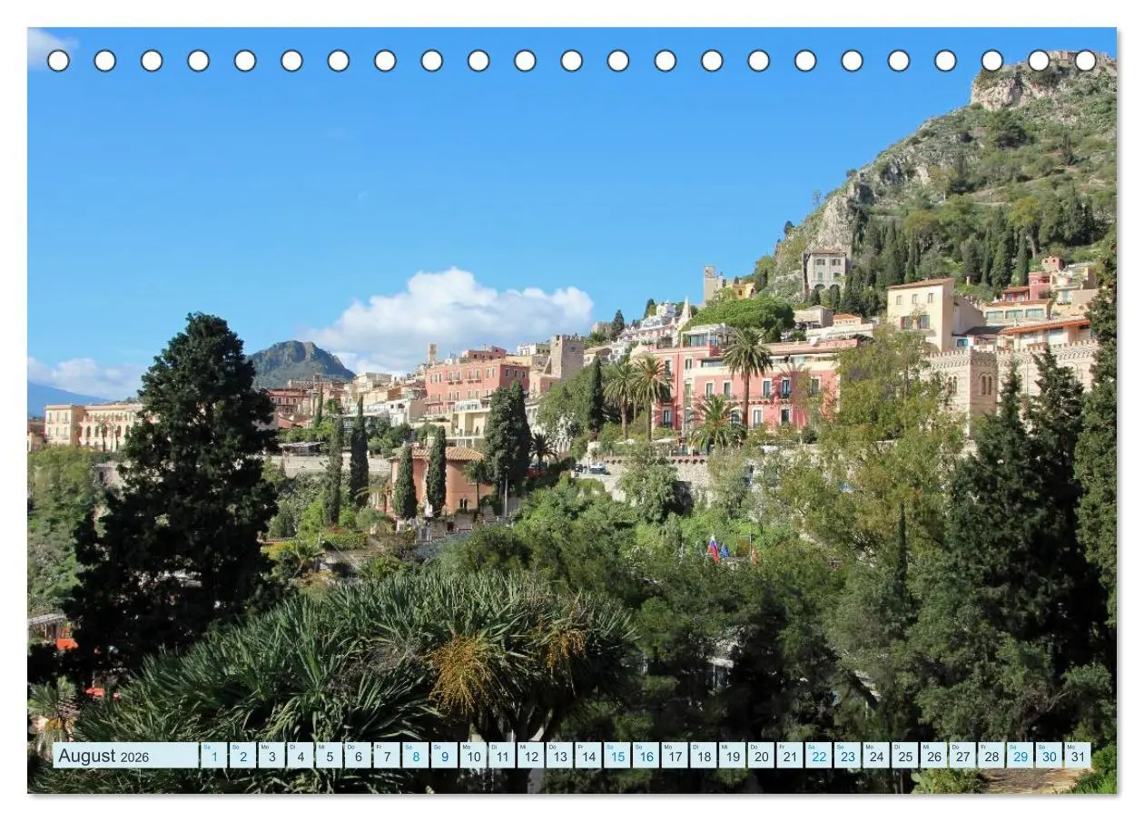 Bild: 9783516061789 | Taormina Siziliens Perle (Tischkalender 2026 DIN A5 quer), CALVENDO...