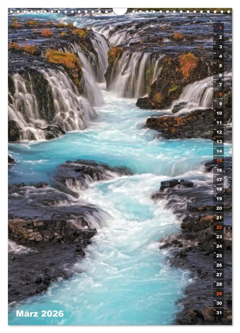 Bild: 9783516371789 | Wasserfälle auf Island (Wandkalender 2026 DIN A3 hoch), CALVENDO...