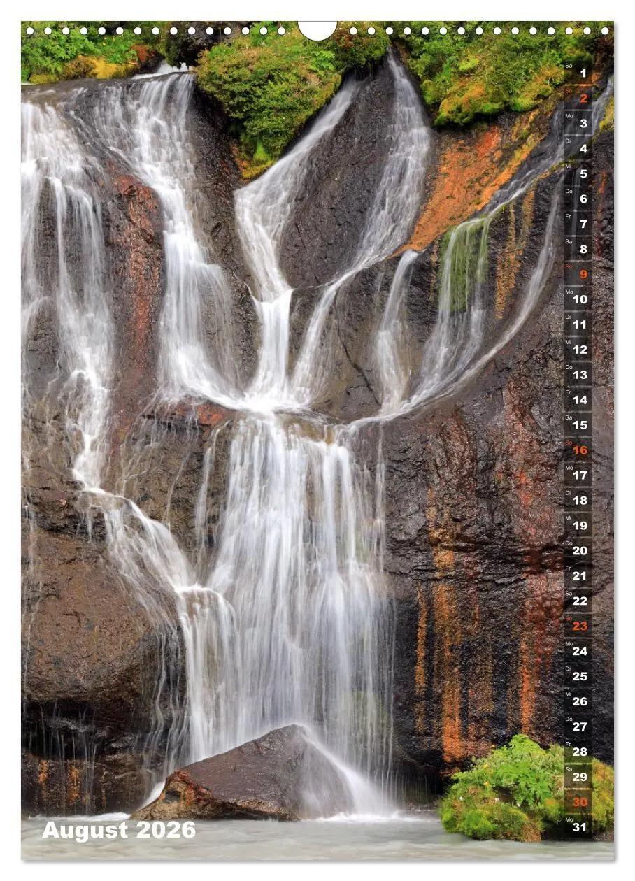 Bild: 9783516371789 | Wasserfälle auf Island (Wandkalender 2026 DIN A3 hoch), CALVENDO...