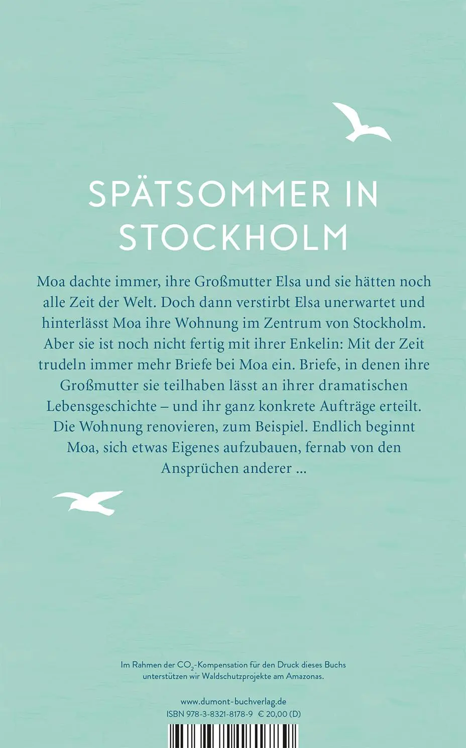 Rückseite: 9783832181789 | Briefe an Moa | Roman | Jenny Fagerlund | Buch | 336 S. | Deutsch