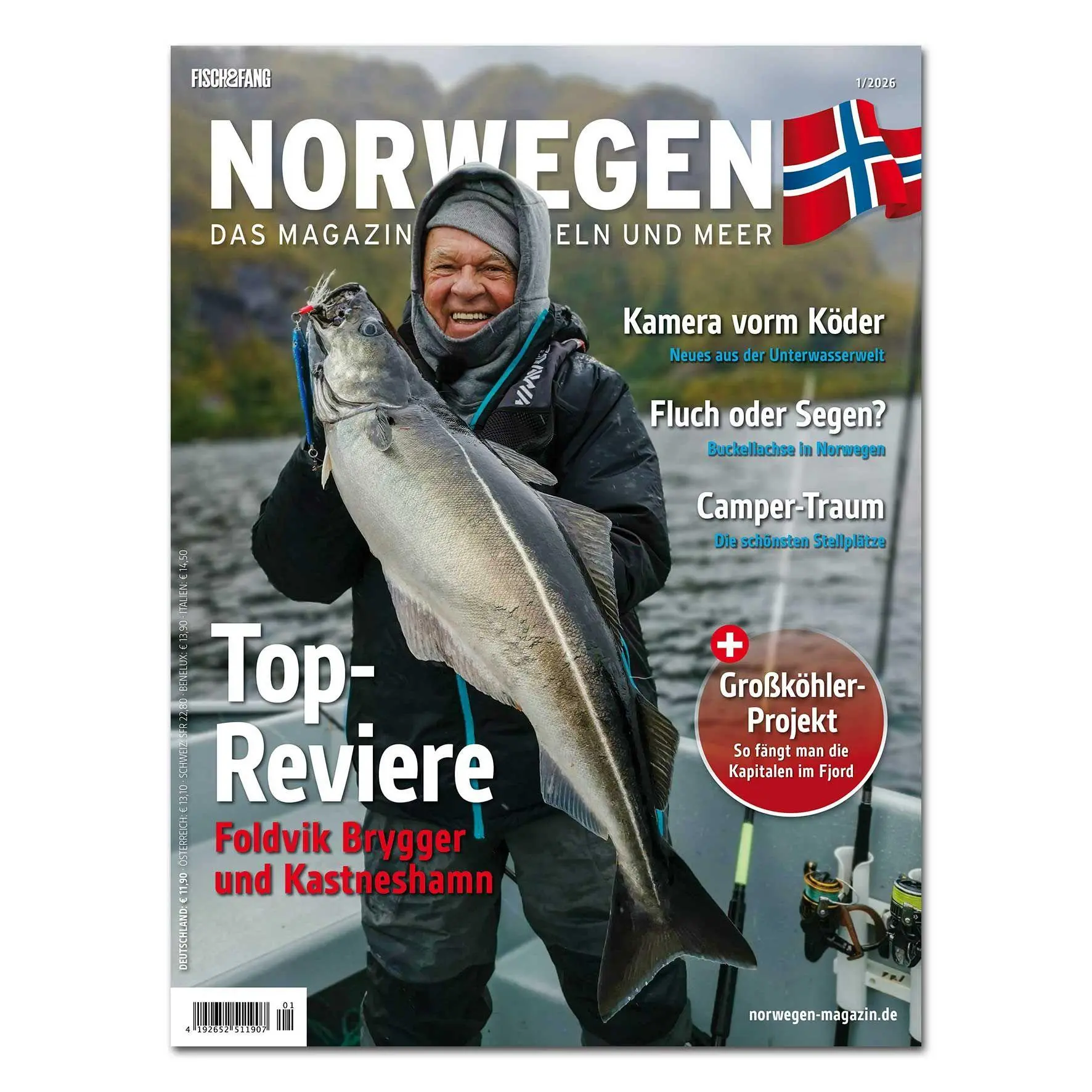 Cover: 9783897151789 | NORWEGEN MAGAZIN 1/26 + DVD | Redaktion FISCH UND FANG | Taschenbuch