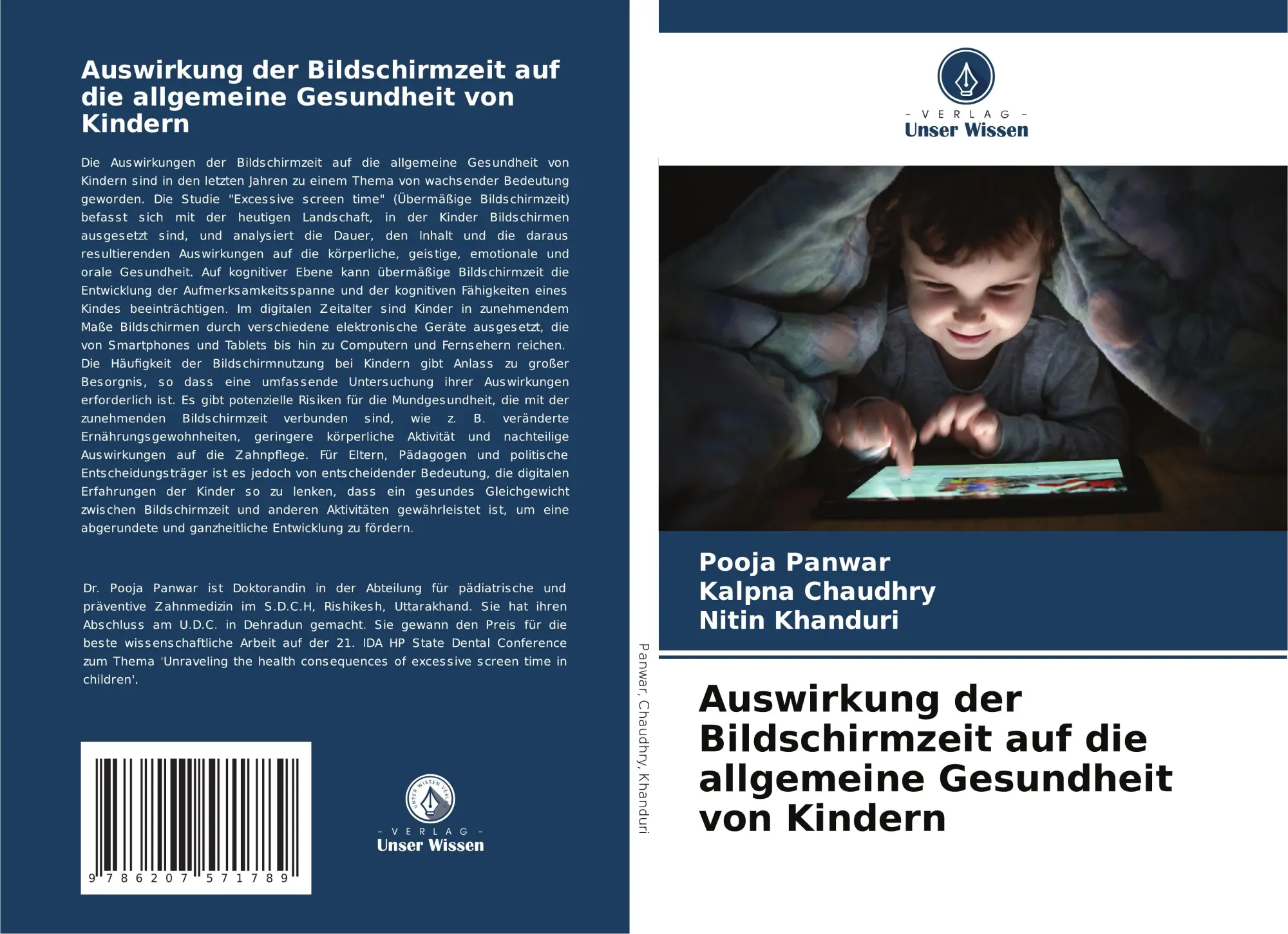 Cover: 9786207571789 | Auswirkung der Bildschirmzeit auf die allgemeine Gesundheit von...