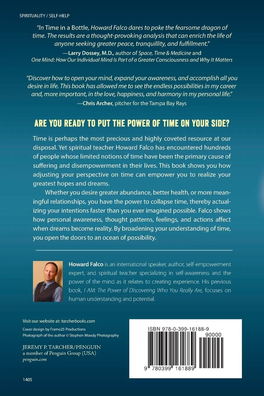Rückseite: 9780399161889 | Time in a Bottle | Mastering the Experience of Life | Howard Falco