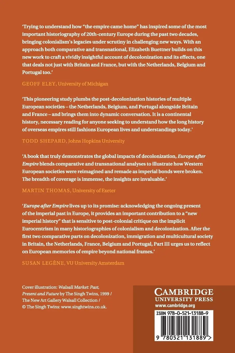 Rückseite: 9780521131889 | Europe after Empire | Elizabeth Buettner | Taschenbuch | Englisch