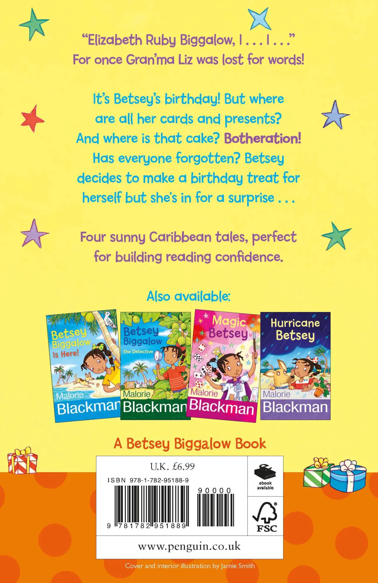 Rückseite: 9781782951889 | Betsey's Birthday Surprise | Malorie Blackman | Taschenbuch | Englisch