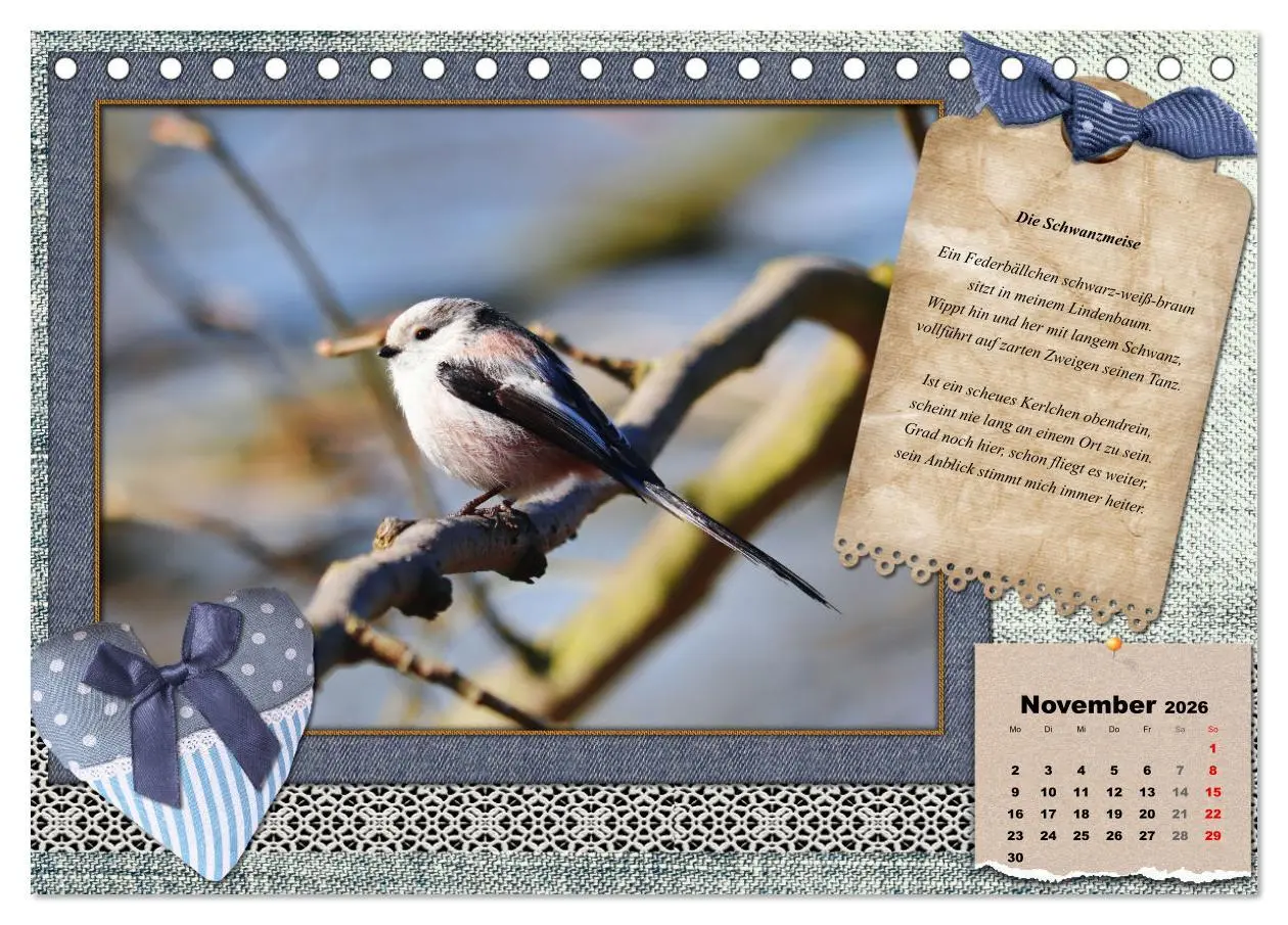 Bild: 9783457651889 | Der poetische Vogelkalender (Tischkalender 2026 DIN A5 quer),...