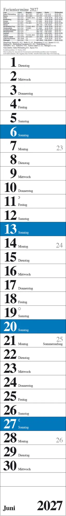 Bild: 9783819301889 | Streifenplaner Praktika Blau 2027 | Verlag Korsch | Kalender | 12 S.