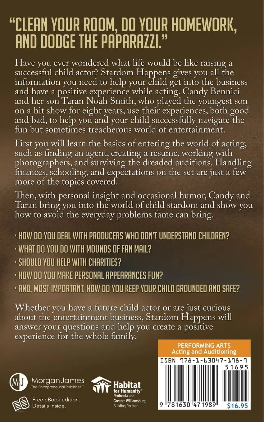 Rückseite: 9781630471989 | Stardom Happens | Nurturing Your Child in the Entertainment Business