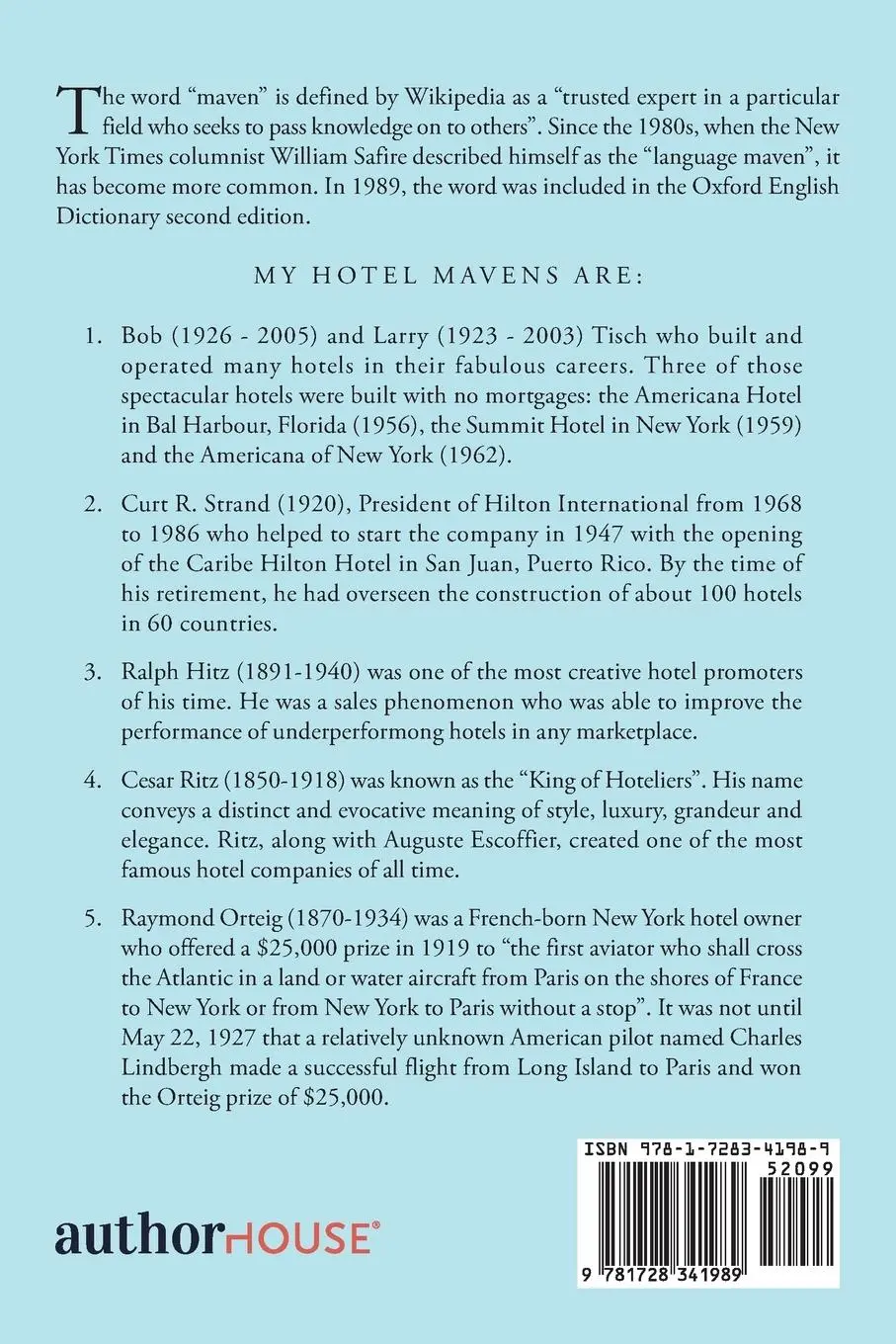 Rückseite: 9781728341989 | Hotel Mavens Volume 3 | Stanley Turkel Cmhs | Taschenbuch | Englisch