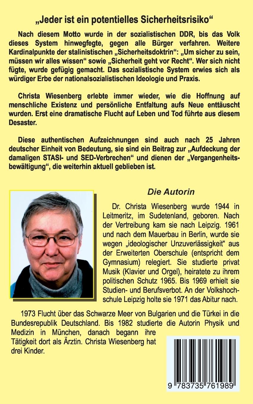 Rückseite: 9783735761989 | Ich träumte von bunten Blumen | Christa Wiesenberg | Taschenbuch