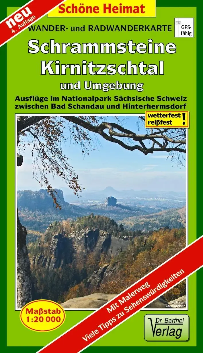 Cover: 9783895911989 | Wander- und Radwanderkarte Schrammsteine, Kirnitzschtal und...