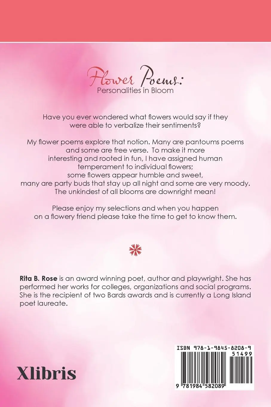 Rückseite: 9781984582089 | Flower Poems | Personalities in Bloom | Rita B. Rose | Taschenbuch