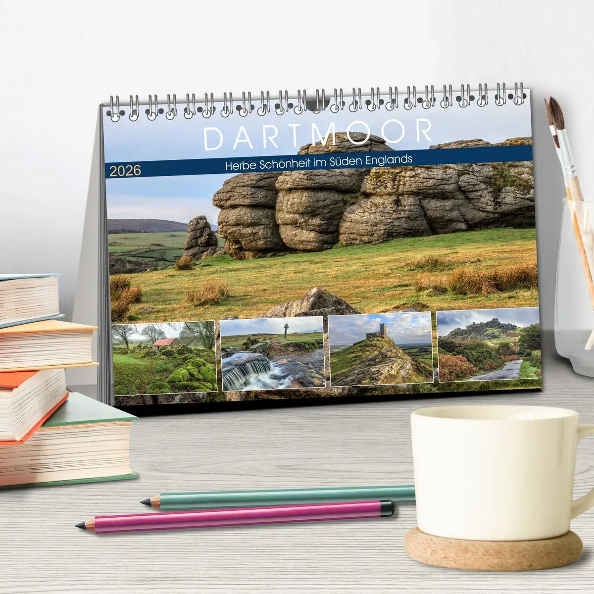 Bild: 9783457842089 | Dartmoor, herbe Schönheit im Süden Englands (Tischkalender 2026 DIN...