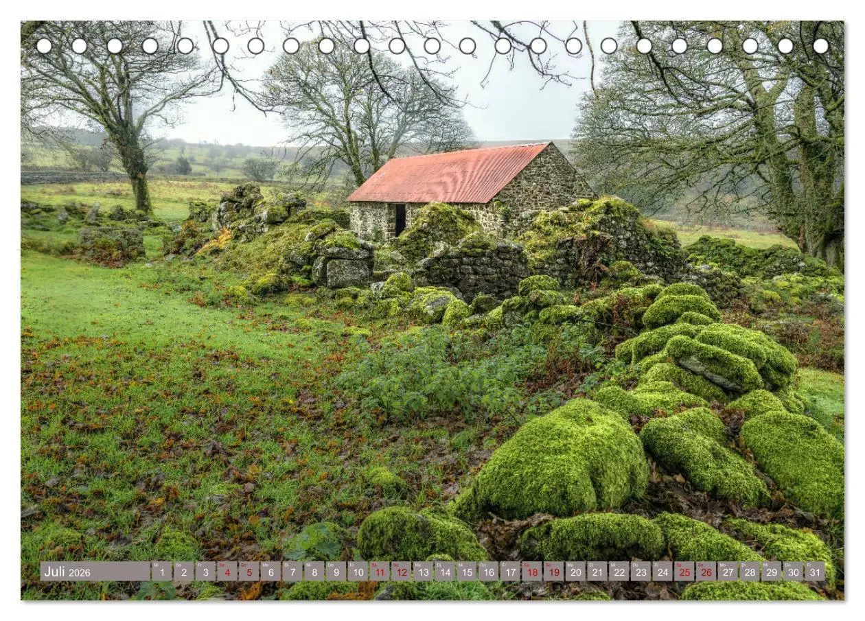 Bild: 9783457842089 | Dartmoor, herbe Schönheit im Süden Englands (Tischkalender 2026 DIN...