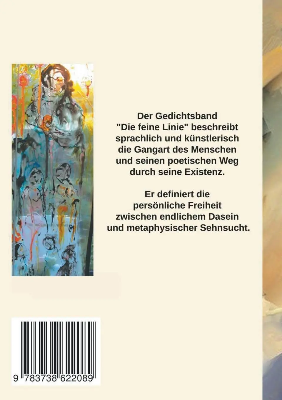 Rückseite: 9783738622089 | Die feine Linie | Gedichte | David Boventer | Taschenbuch | 24 S.