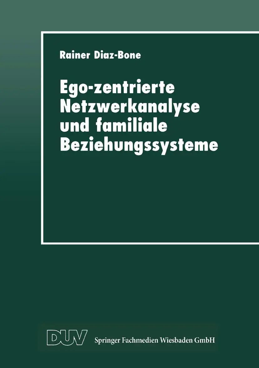 Cover: 9783824442089 | Ego-zentrierte Netzwerkanalyse und familiale Beziehungssysteme | Buch