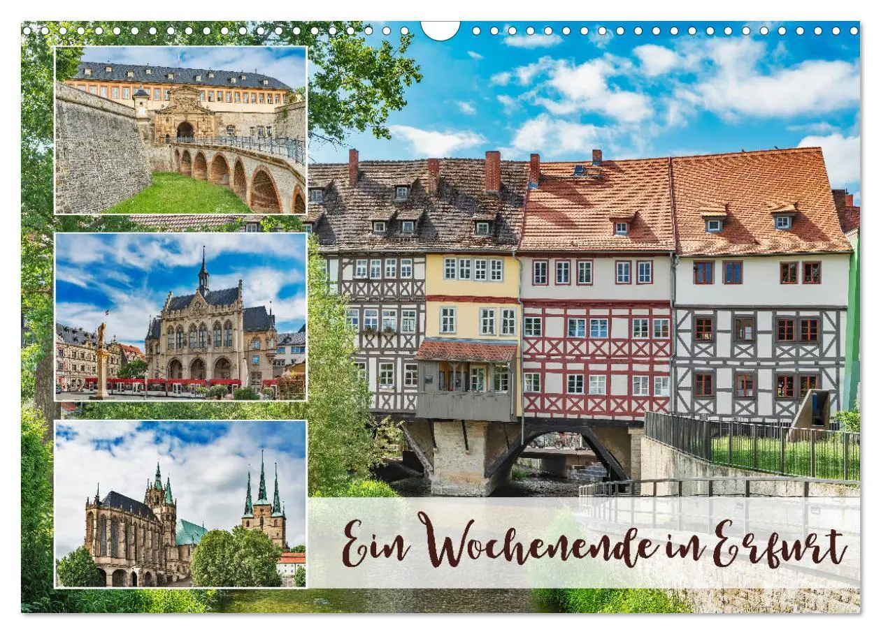 Cover: 9783457692189 | Ein Wochenende in Erfurt (Wandkalender 2026 DIN A3 quer), CALVENDO...