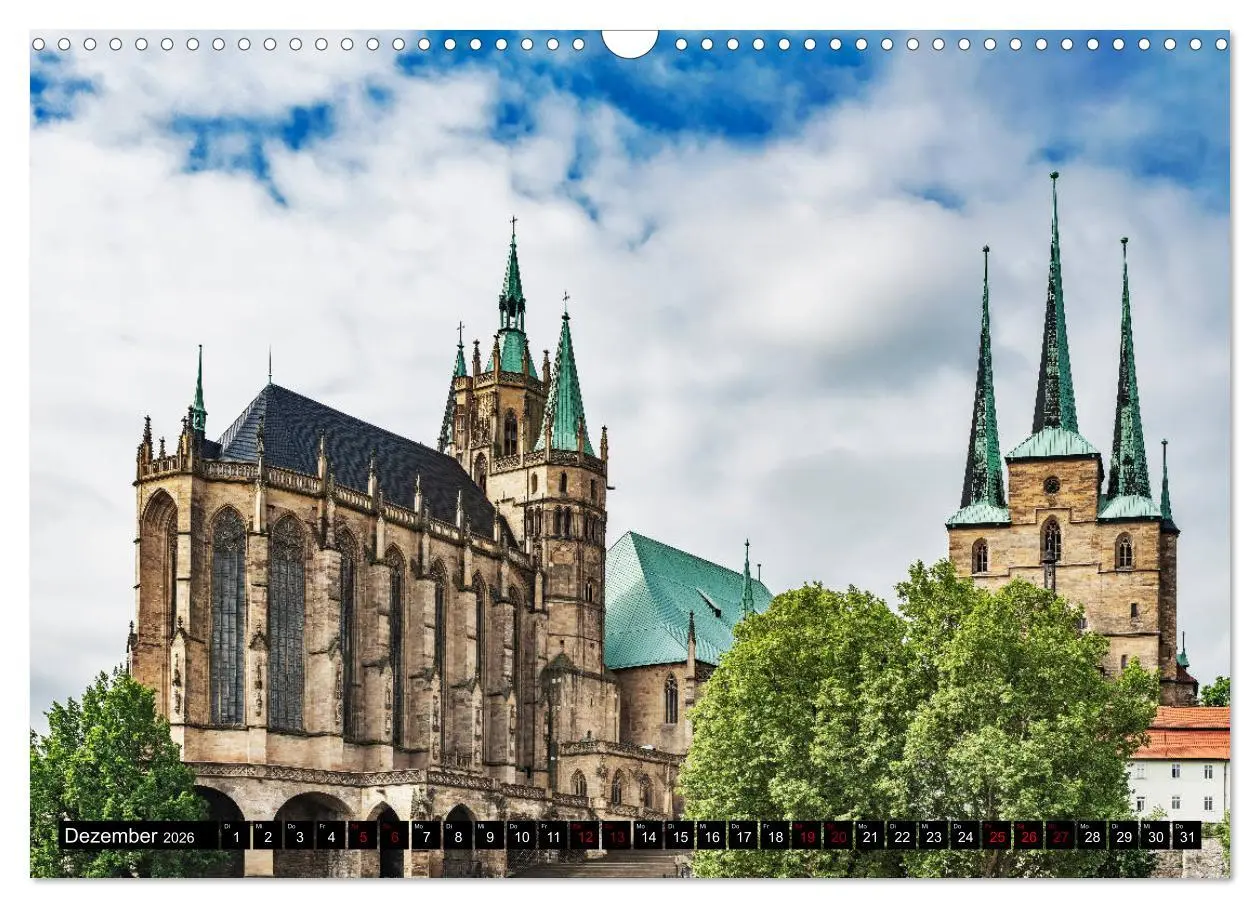 Bild: 9783457692189 | Ein Wochenende in Erfurt (Wandkalender 2026 DIN A3 quer), CALVENDO...
