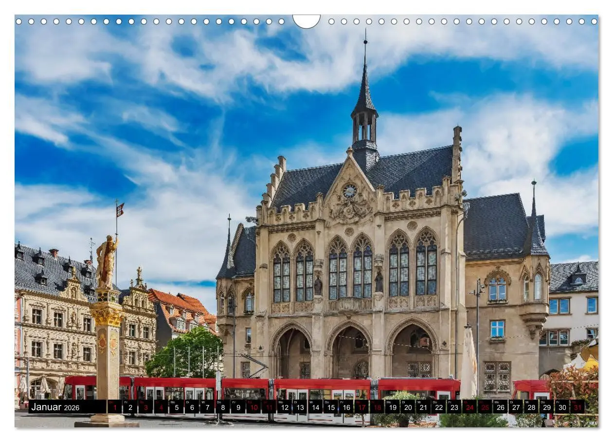 Bild: 9783457692189 | Ein Wochenende in Erfurt (Wandkalender 2026 DIN A3 quer), CALVENDO...