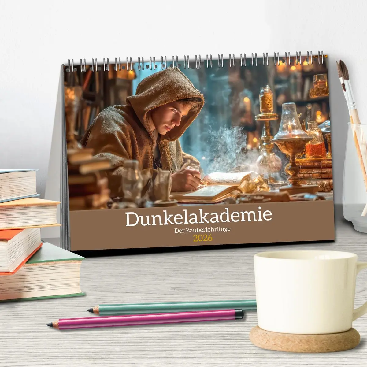 Bild: 9783516612189 | Dunkelakademie - Der Zauberlehrlinge (Tischkalender 2026 DIN A5...