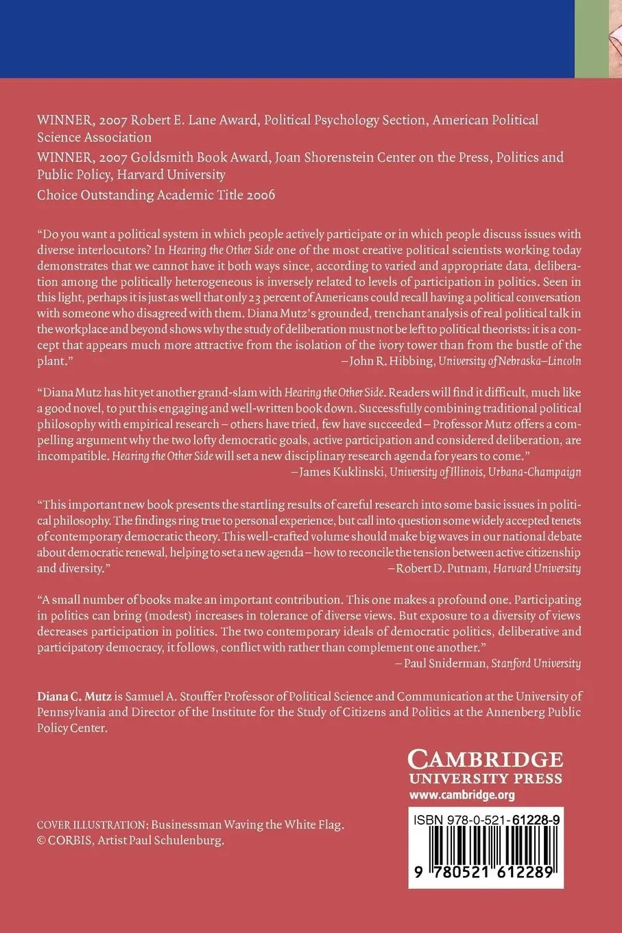 Rückseite: 9780521612289 | Hearing the Other Side | Deliberative Versus Participatory Democracy