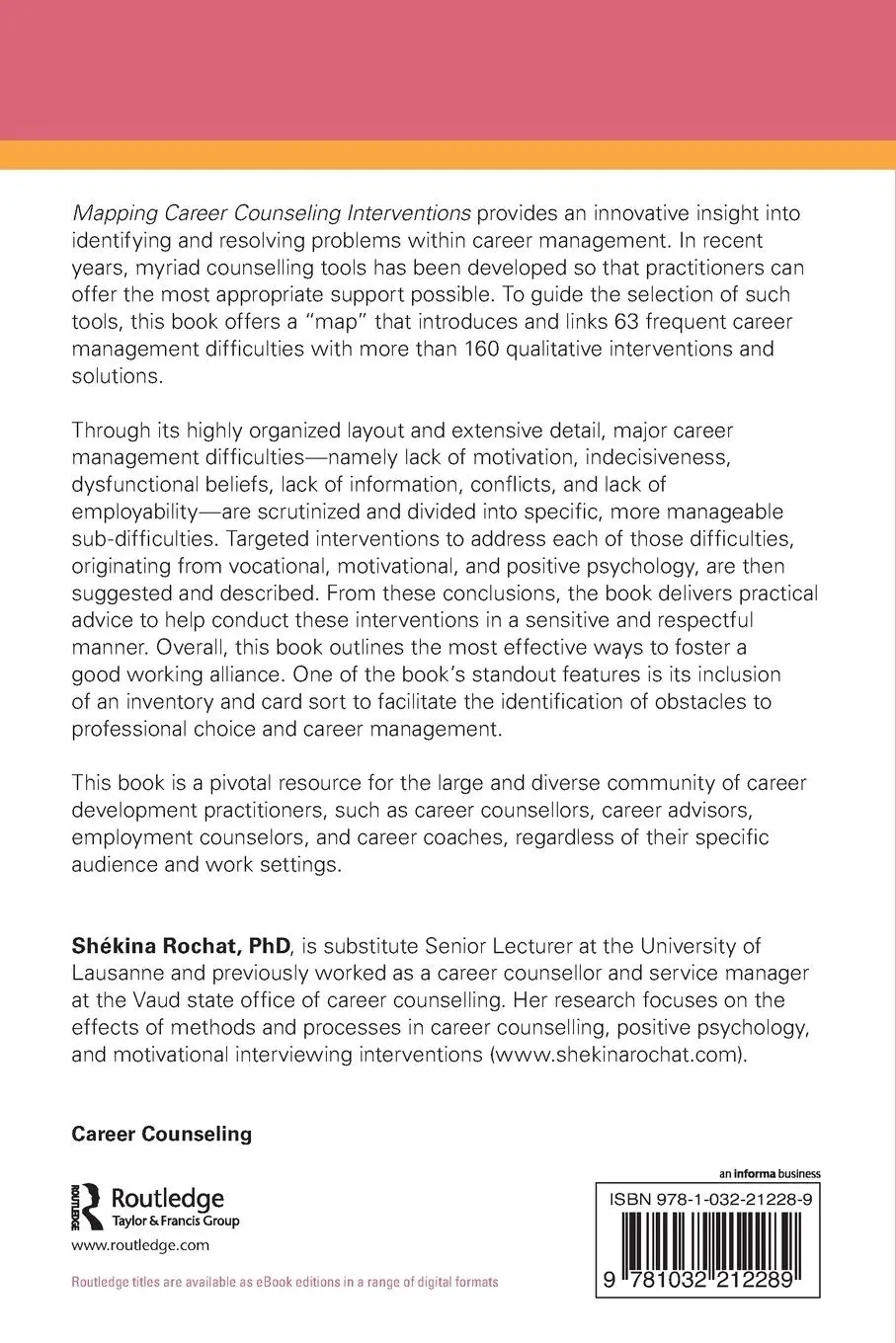 Rückseite: 9781032212289 | Mapping Career Counseling Interventions | Shékina Rochat | Taschenbuch