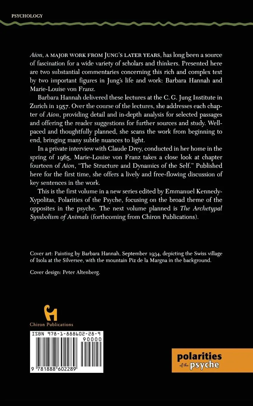 Rückseite: 9781888602289 | Lectures on Jung's Aion | Barbara Hannah (u. a.) | Taschenbuch | 2004
