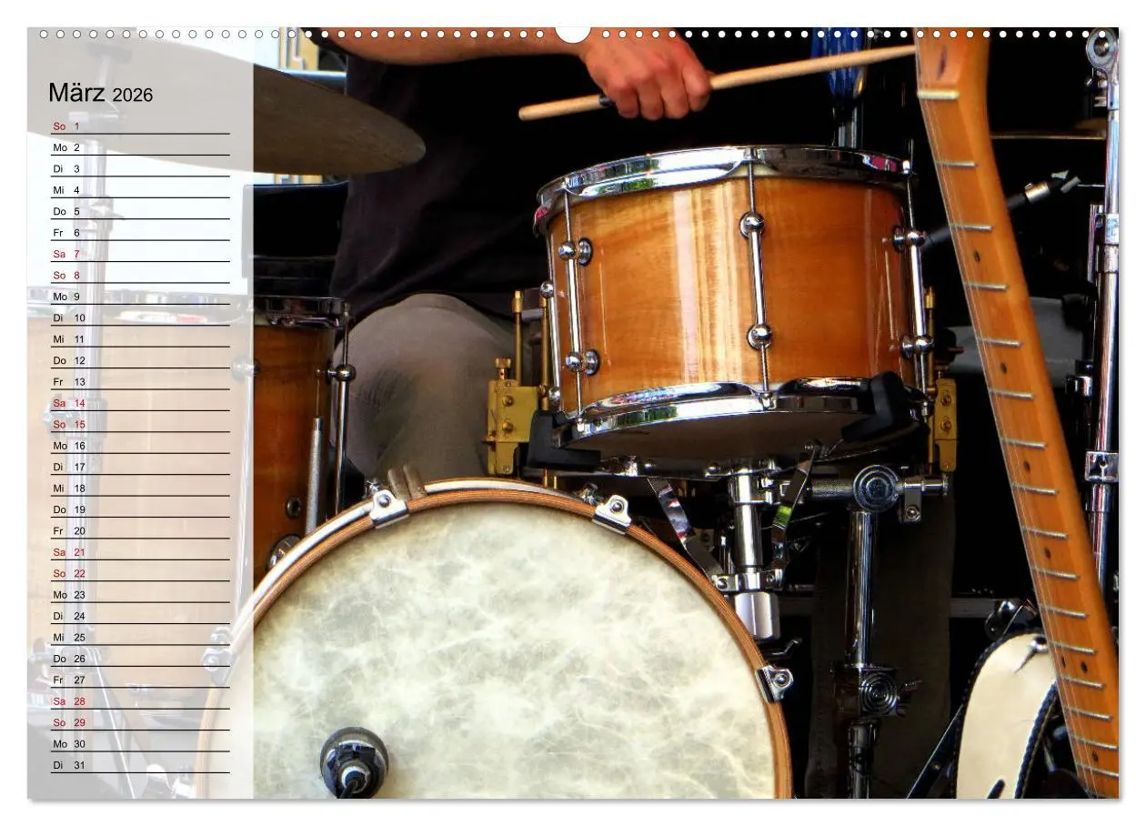 Bild: 9783457752289 | Schlagzeug onstage - "abgerockt" (hochwertiger Premium Wandkalender...