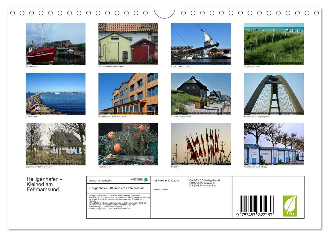 Bild: 9783457822289 | Heiligenhafen - Kleinod am Fehmarnsund (Wandkalender 2026 DIN A4...