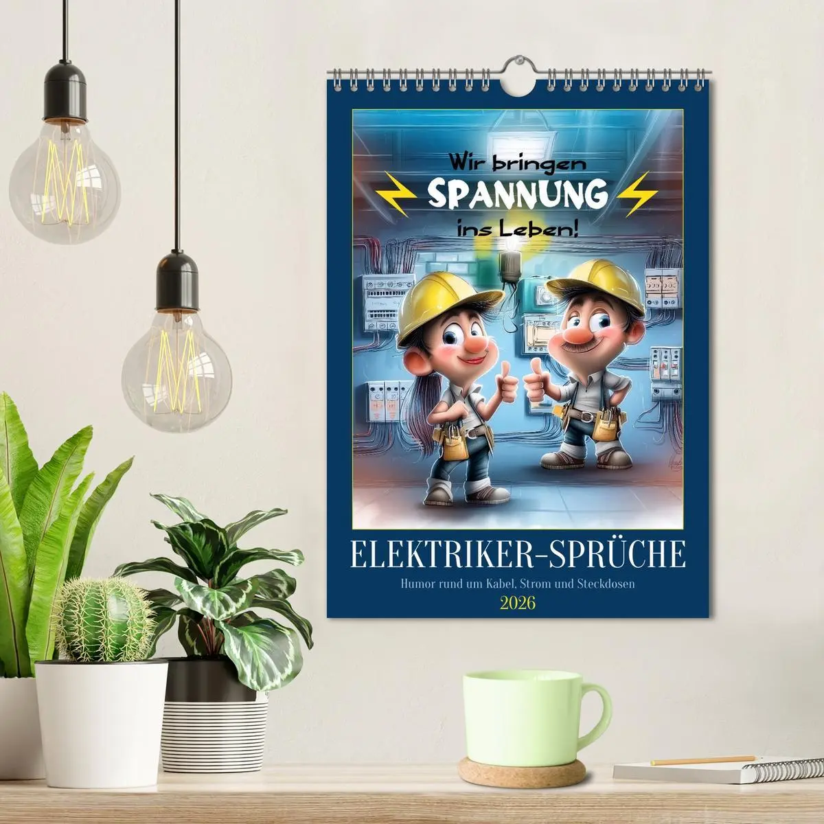 Bild: 9783516602289 | Elektrikersprüche (Wandkalender 2026 DIN A4 hoch), CALVENDO...
