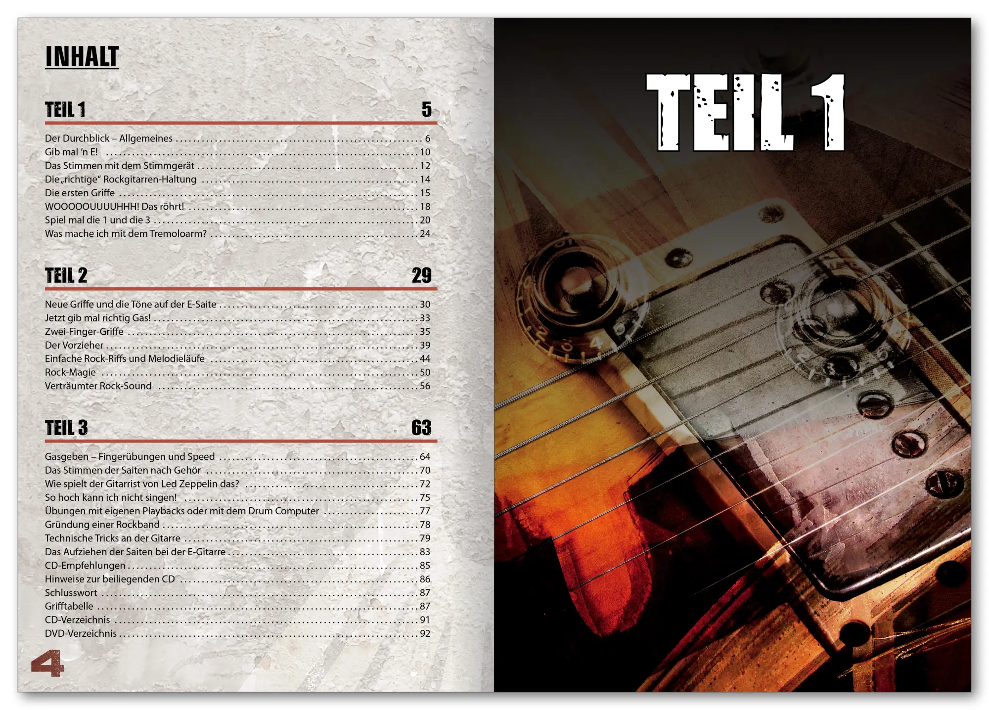Bild: 9783802402289 | Rock Gitarre. Inkl. CD | Von Null an spielend lernen, ganz ohne Noten